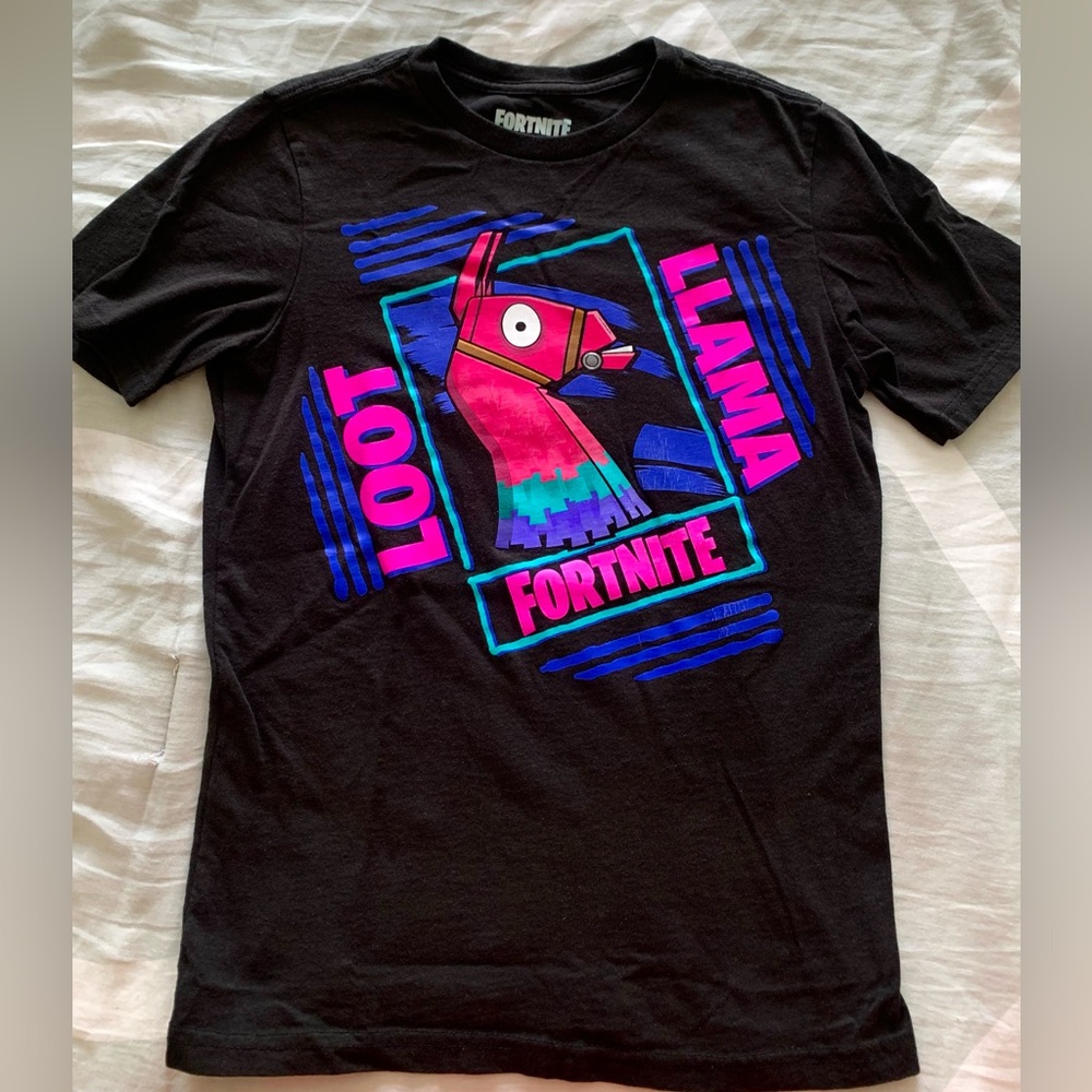 Boys Llama Fortnite Shirt, YL